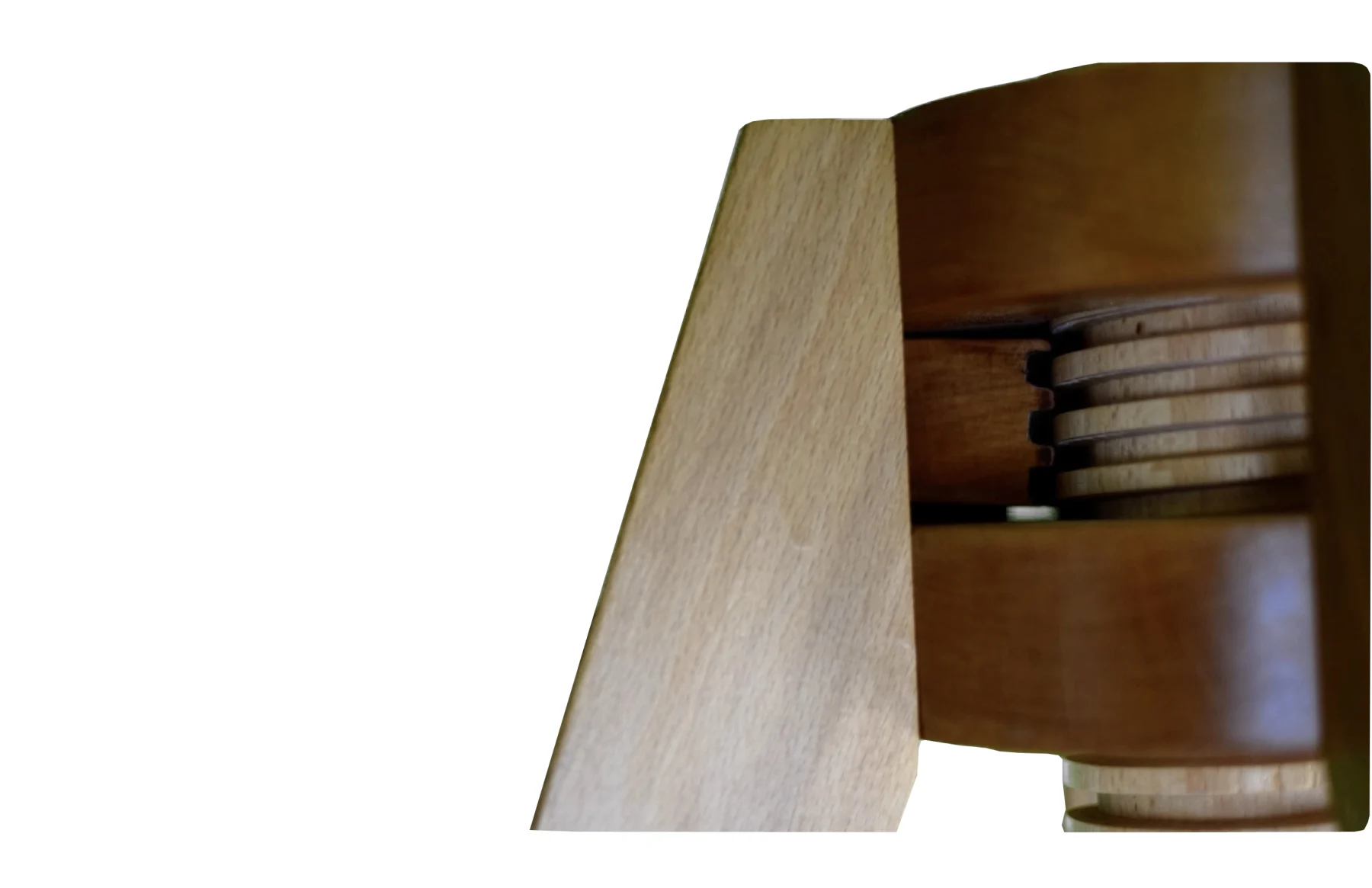 Close-up of the ACHLUS square-thread adjustment mechanism